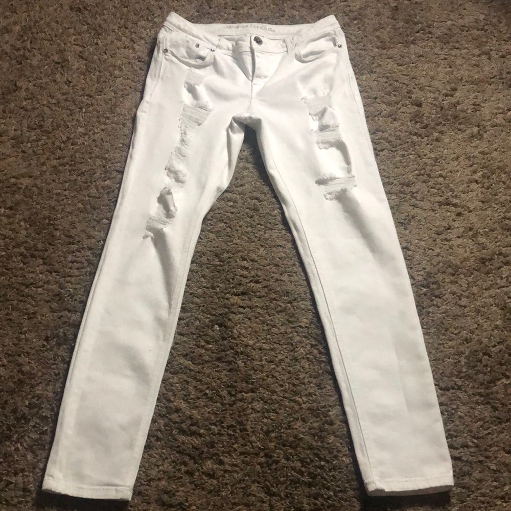 White Ripped Jeans